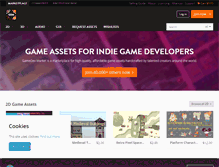 Tablet Screenshot of gamedevmarket.net